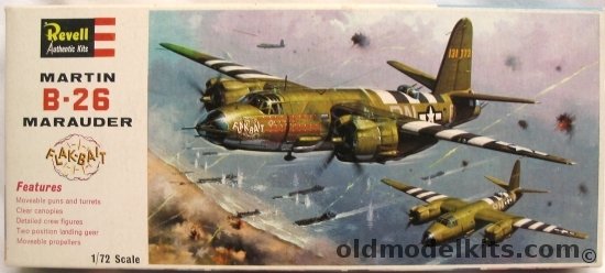 Revell 1/72 Martin B-26 Marauder Flak-Bait - Revell Of Great Britain Issue, H111 plastic model kit